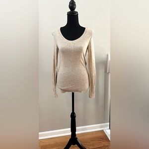 Banana Republic Italian Yarn Sweater Camel Petite XS